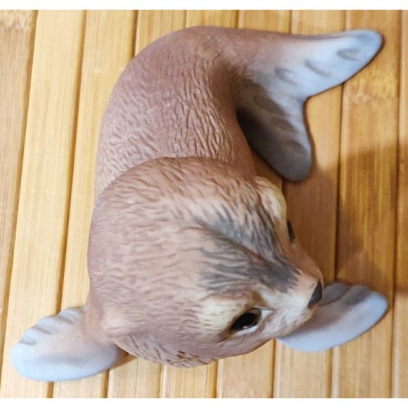 Vintage 1978 R.S.L. Baby Seal Ceramic Art Figurine Signed R.J. Brown Mexico - Picture 5 of 9